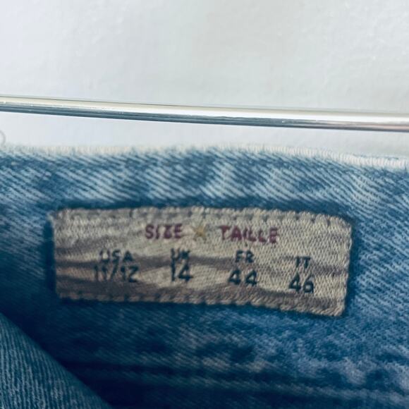 VTG EXP Shorts Denim Jean Ultra High Rise Rolled Hem 90s Mom Casual 11/12 - Picture 5 of 7